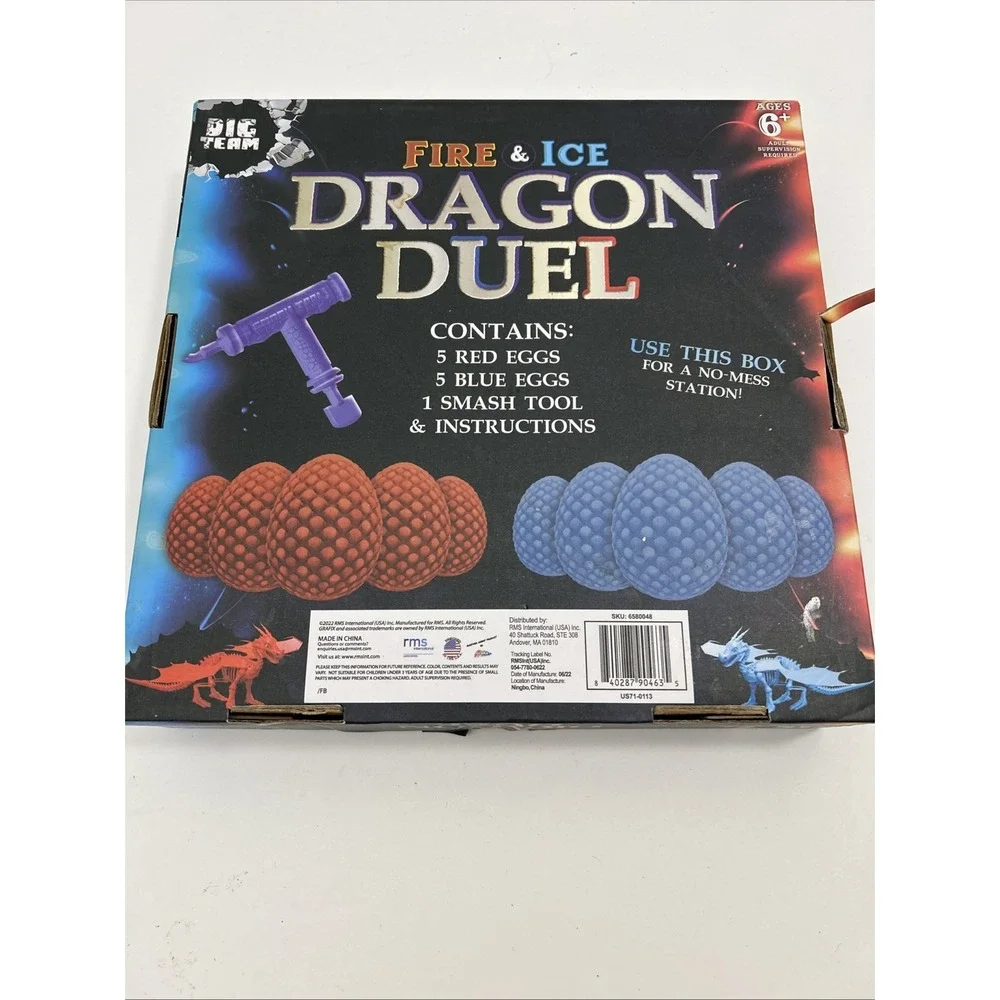 the dig team® fire & ice‎ dragon duel with 10 dragon eggs 6+ SKU 1920